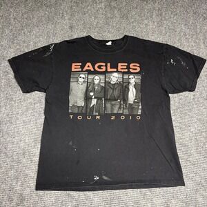 Eagles Tour 2010 Black‎ Graphic T Shirt Mens Size XL